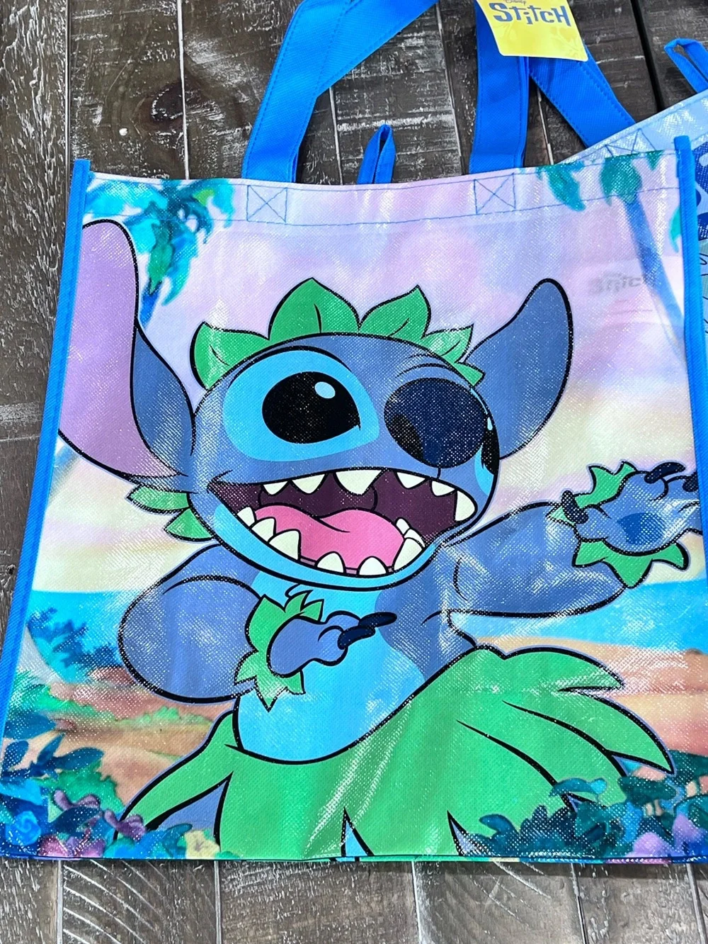 Disney Kids Reusable Tote Bag with Stitch and Angel- 2 pack